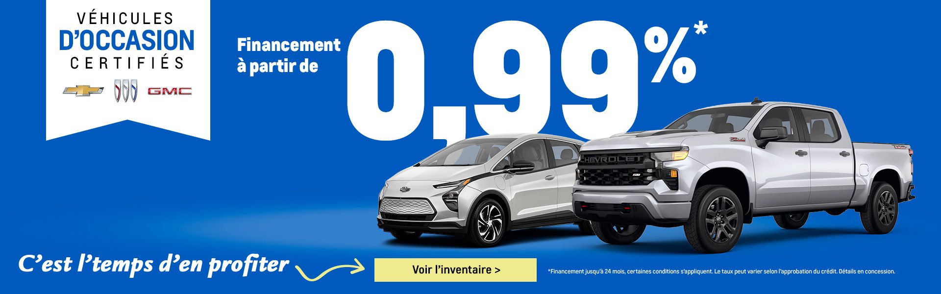 Occasion - Bas taux d'intérêt 0,99% Occasion - Bas taux d'intérêt 0,99%