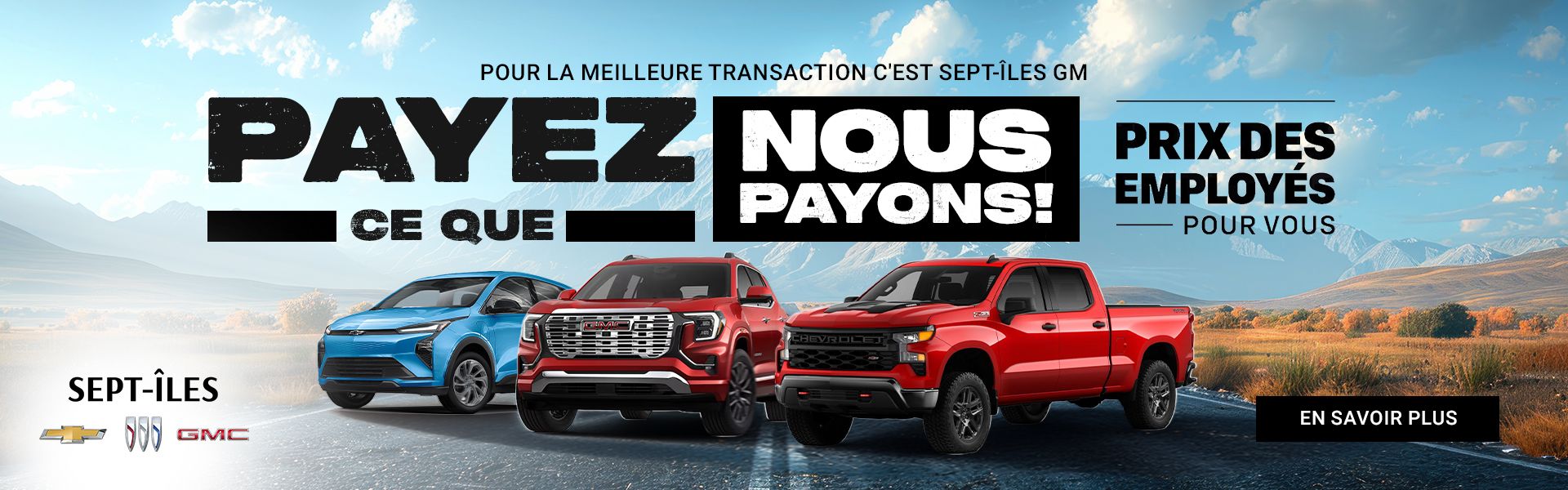 Prix employé Sept-Îles Prix employé Sept-Îles