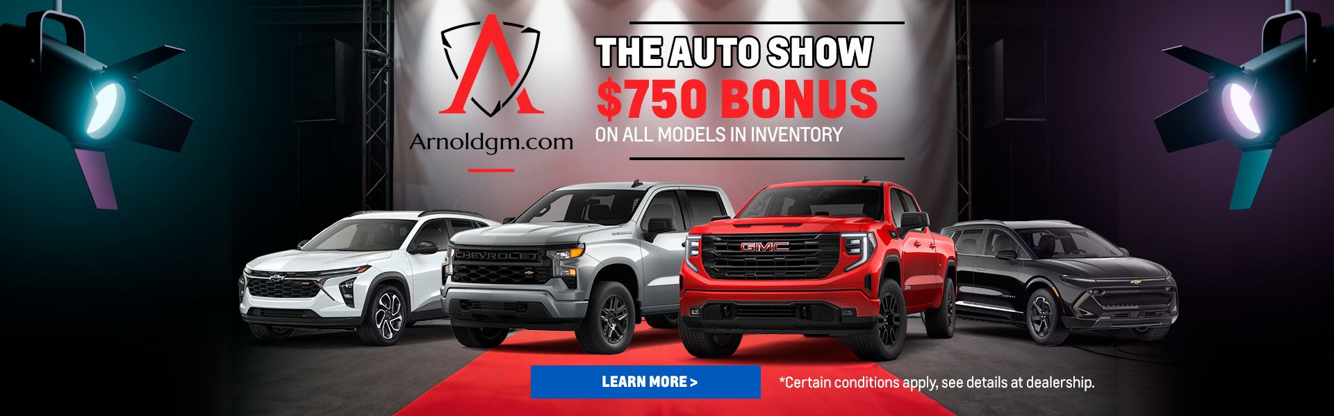 The Auto Show at Arnold GM Banner