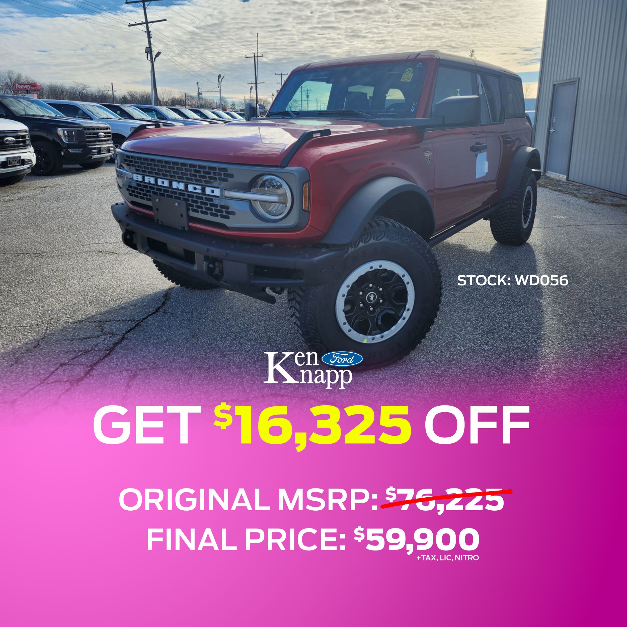 Score $16,325 Off This 2023 Ford Bronco – Adventure Awaits!