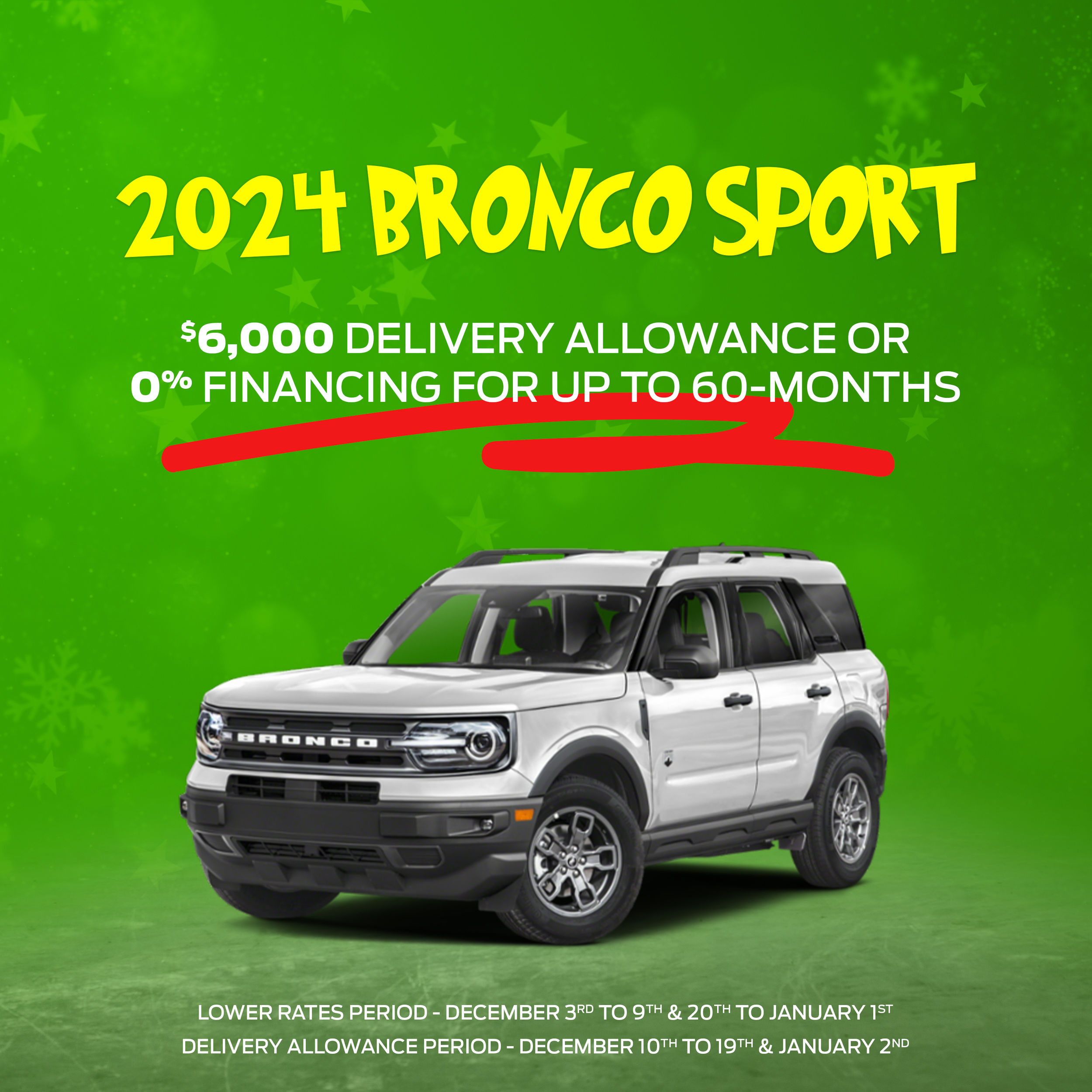 2024 Ford Bronco Sport: $6,000 Delivery Allowance or 0% Financing for 60 Months ? Best Deals Now!