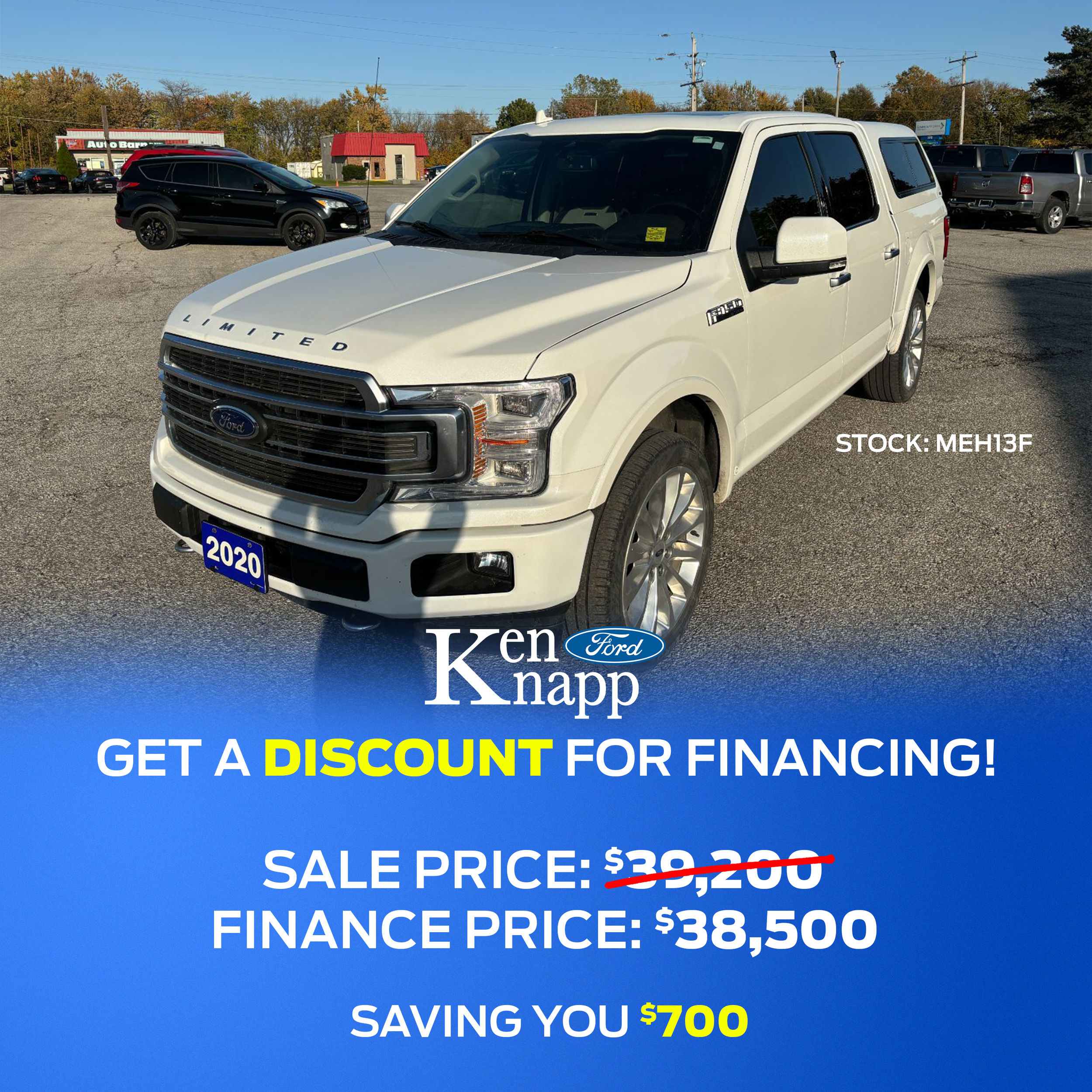 2020 Ford F-150 Limited Financing Deal - Save $700 at Ken Knapp Ford