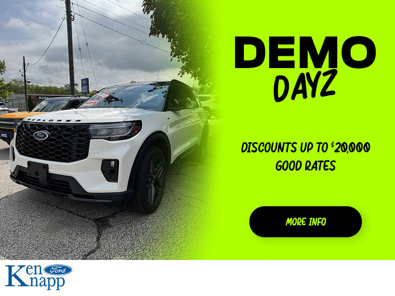 Save big by driving a Demo vehicle!