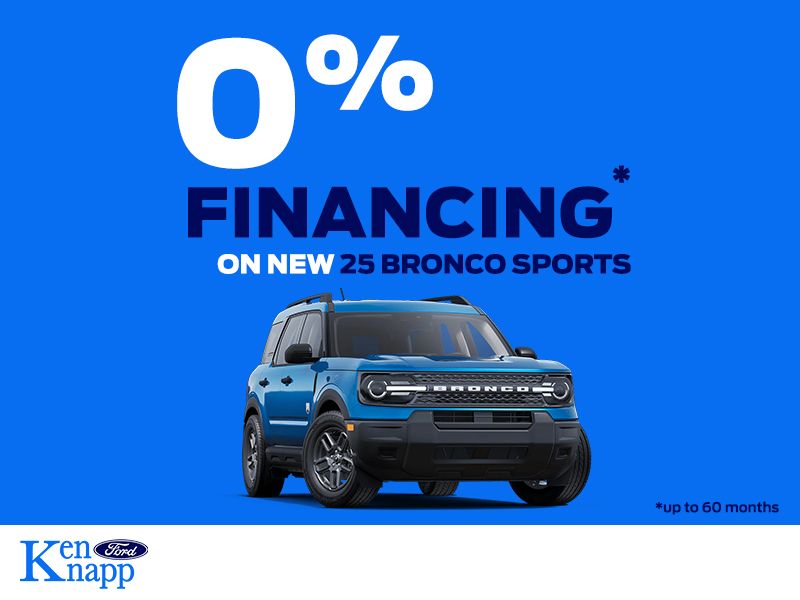2025 Ford Bronco Sport 0% Financing | Ken Knapp Ford Windsor-Essex