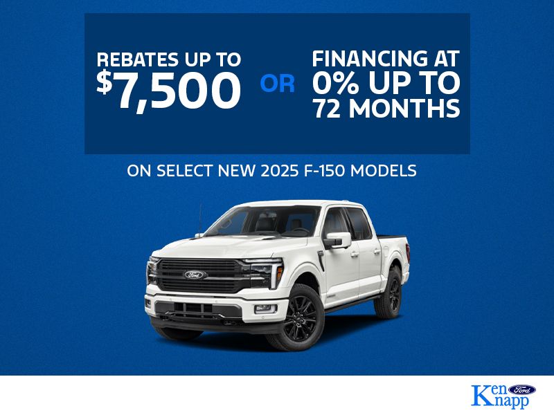 2025 Ford F-150 Offers in Essex County | 0% Financing or Up to $7,000 in Rebates