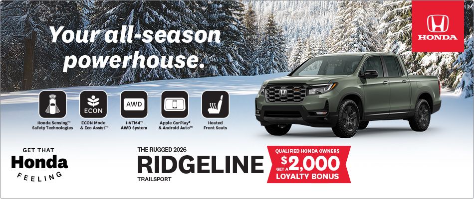 Get the 2026 Honda Ridgeline