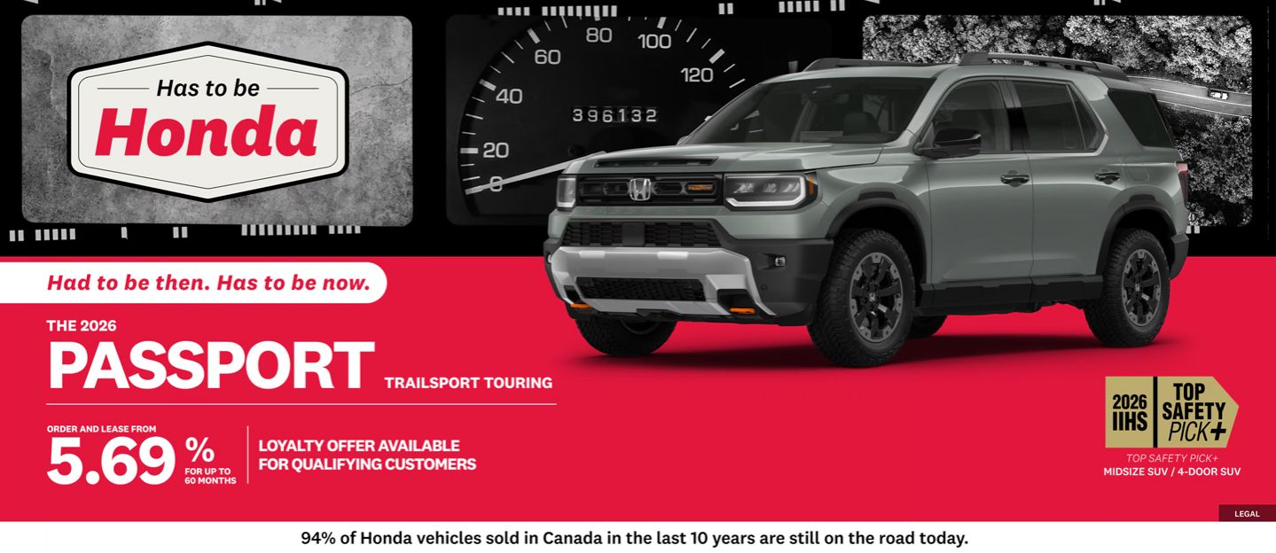 Get the All-New 2026 Honda Passport