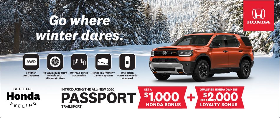 Get the All-New 2026 Honda Passport