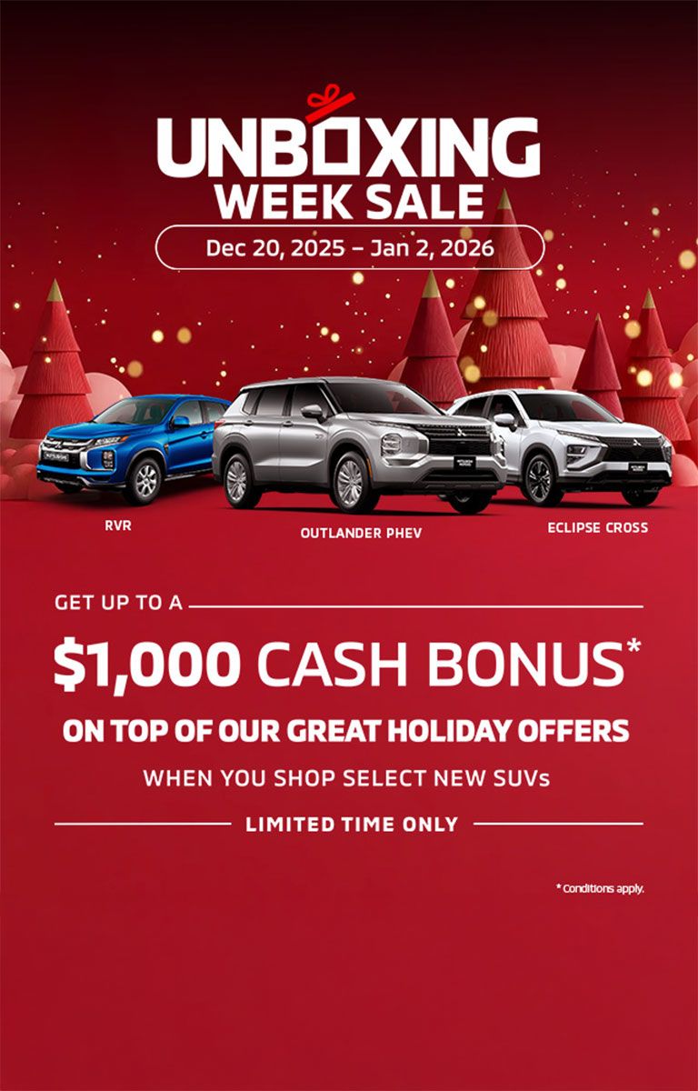 Mitsubishi - Unboxing Week Sale