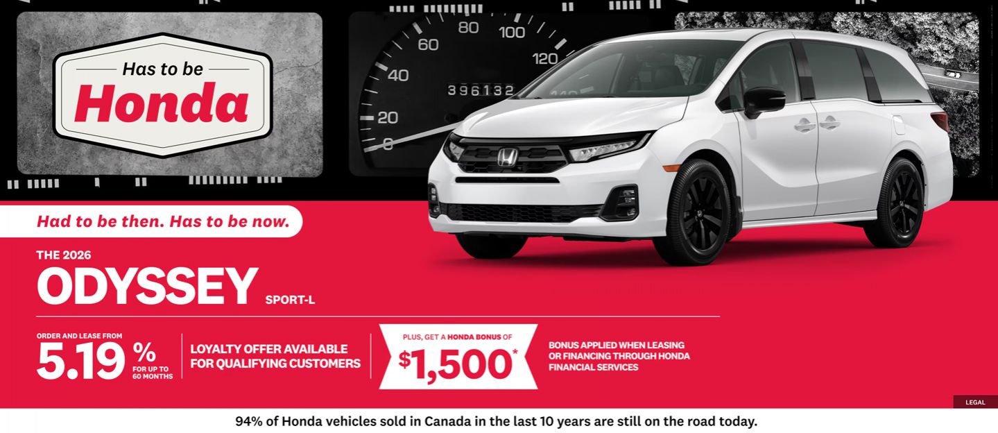 Get the 2026 Honda Odyssey