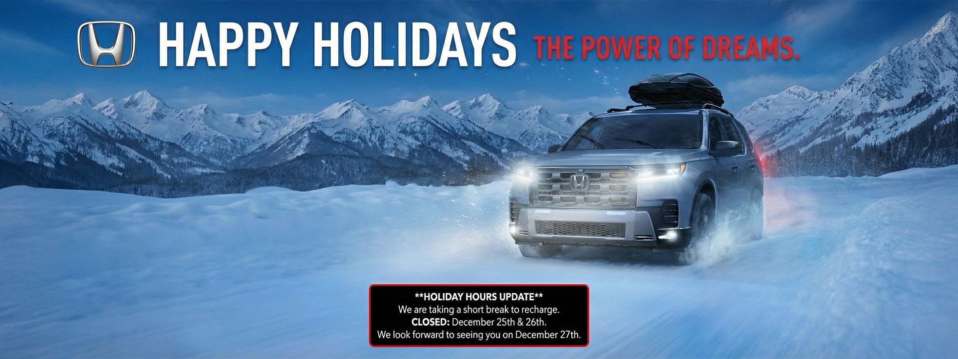 Holiday Hours