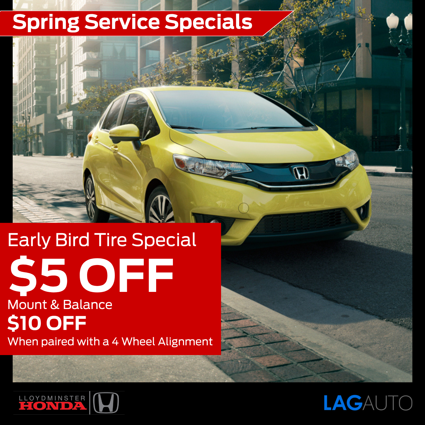 Early Bird Tire Special