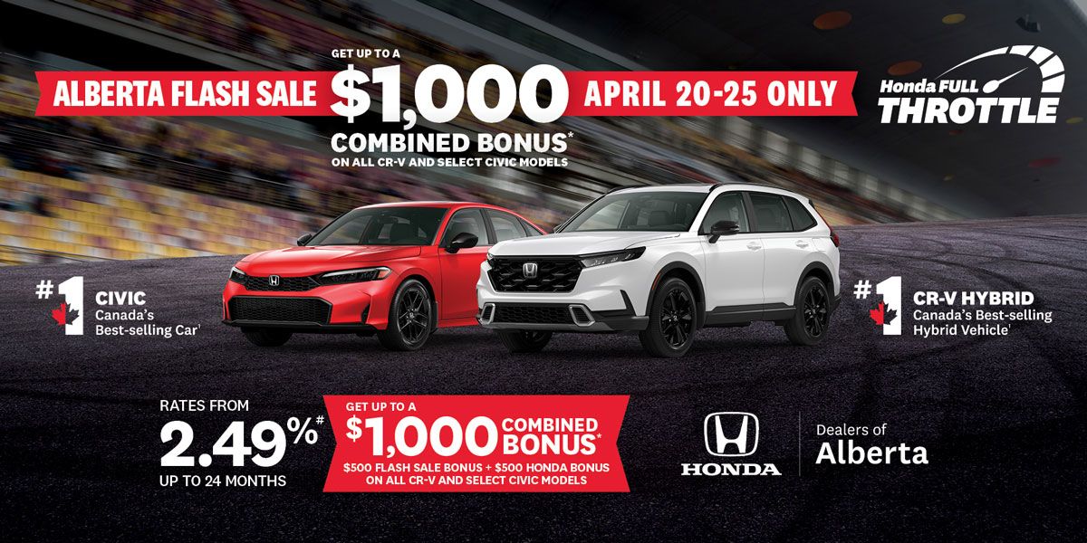 The Honda Full Throttle Alberta Flash Sale is Here!