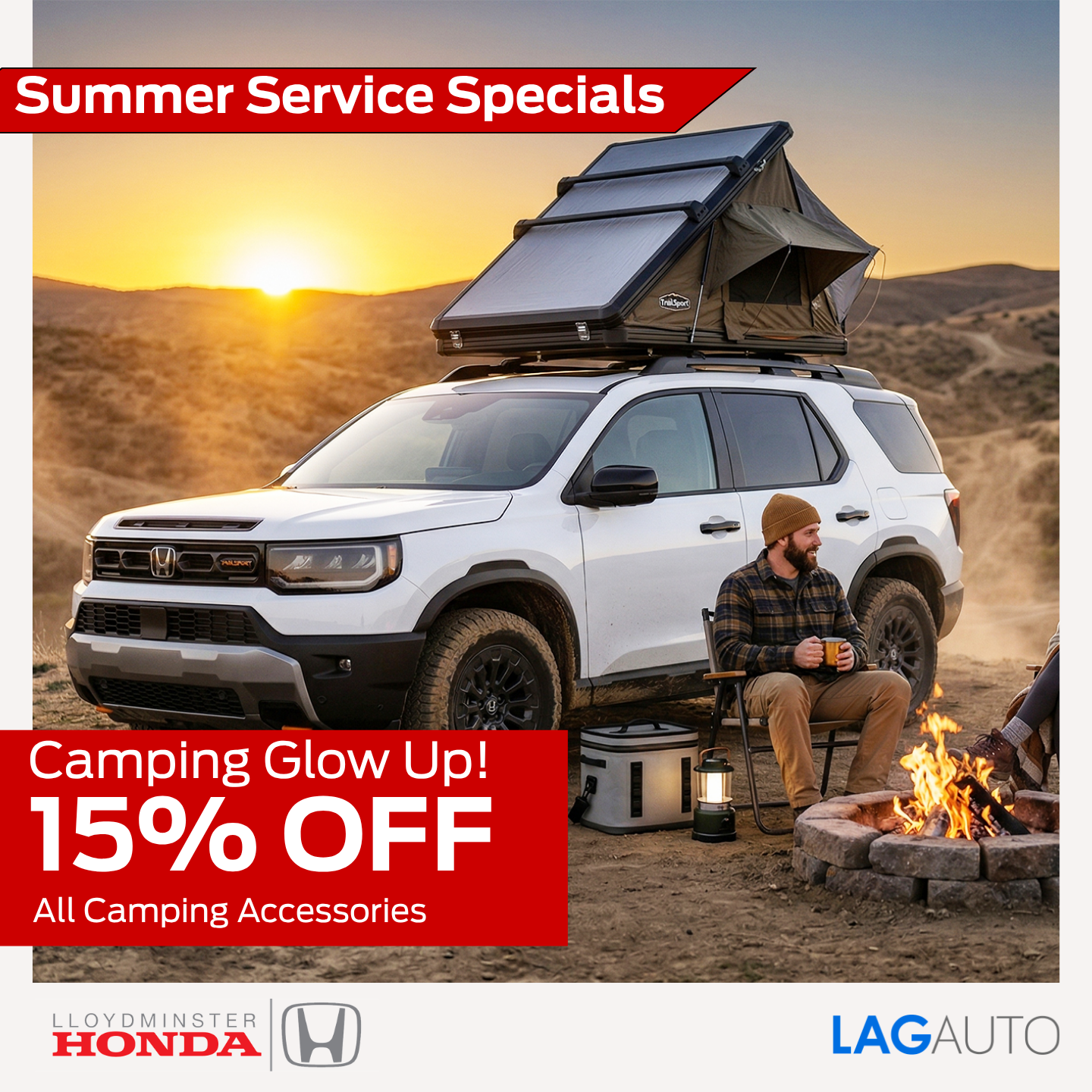 Camping Glow Up: 15% OFF Accessories