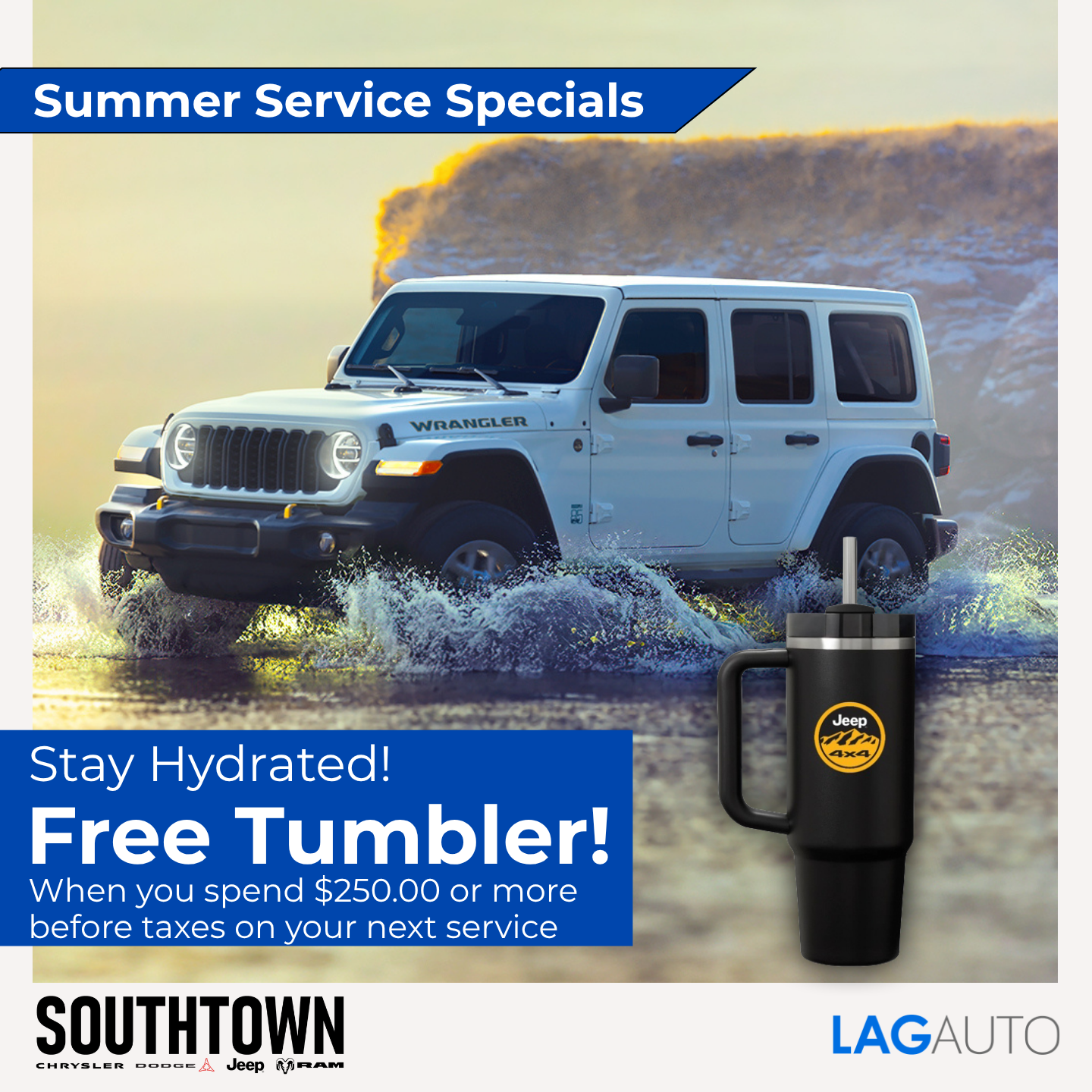 Stay Hydrated: Free Tumbler
