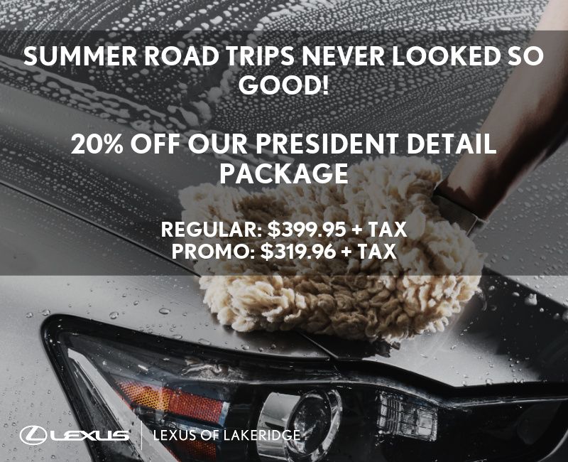 Lexus Presidential Detailing - Valid Until August 31st 2026