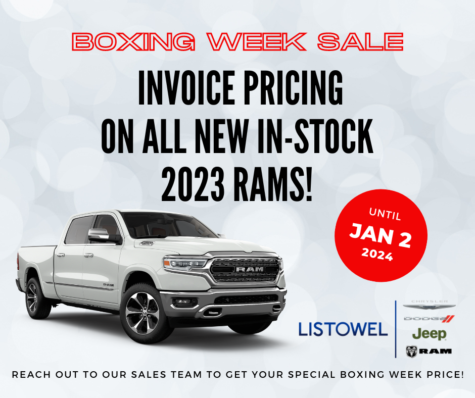 Special Offers in Listowel  Listowel Chrysler Dodge Jeep Ram