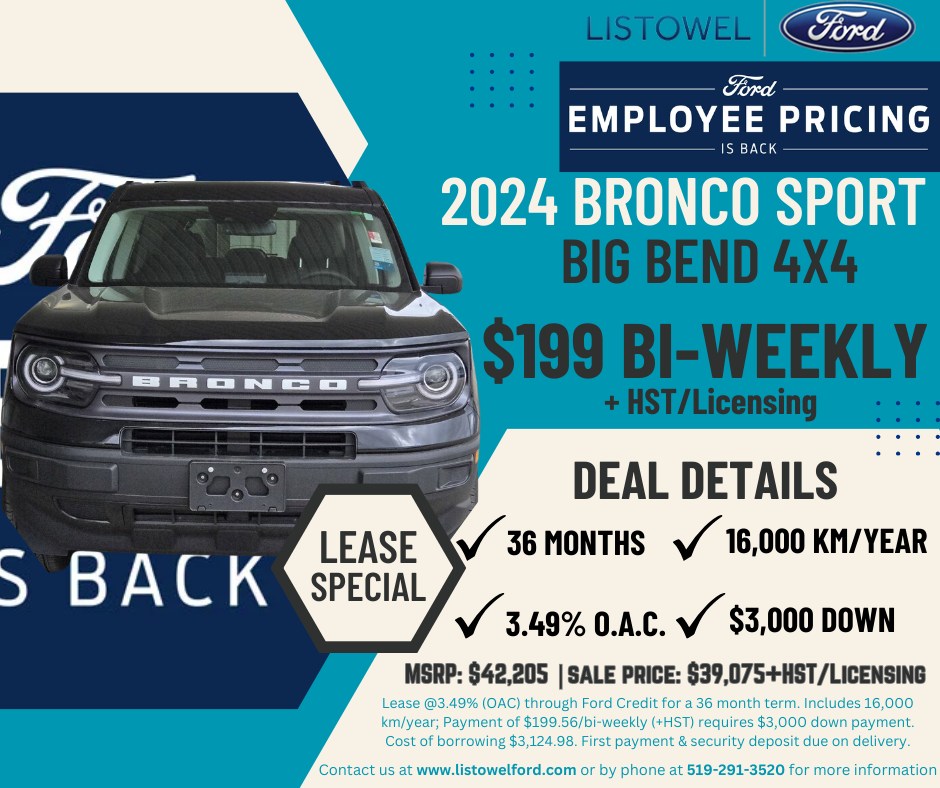 Ford Bronco Sport Lease Special!