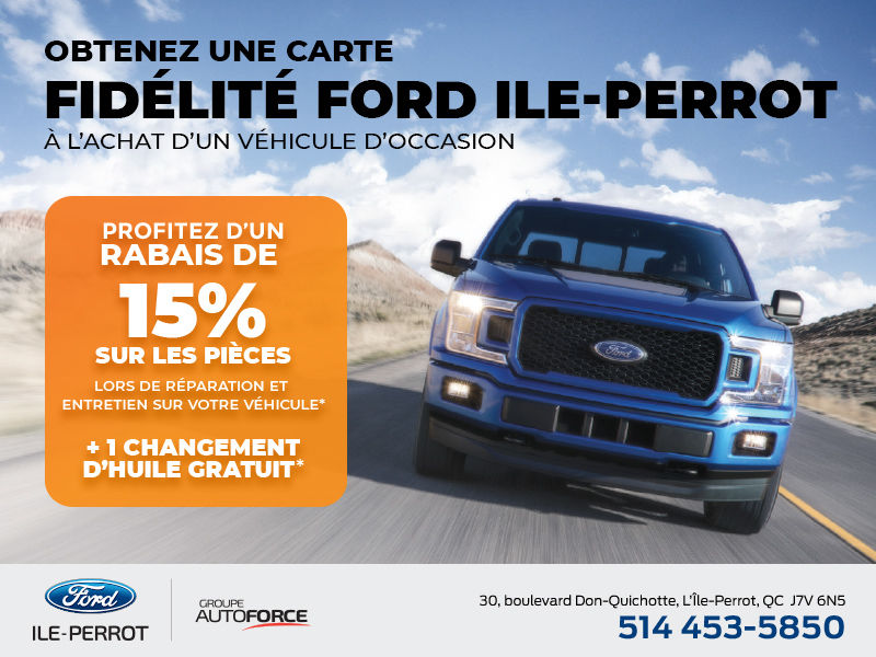 Carte fidélité Ford Ile-Perrot