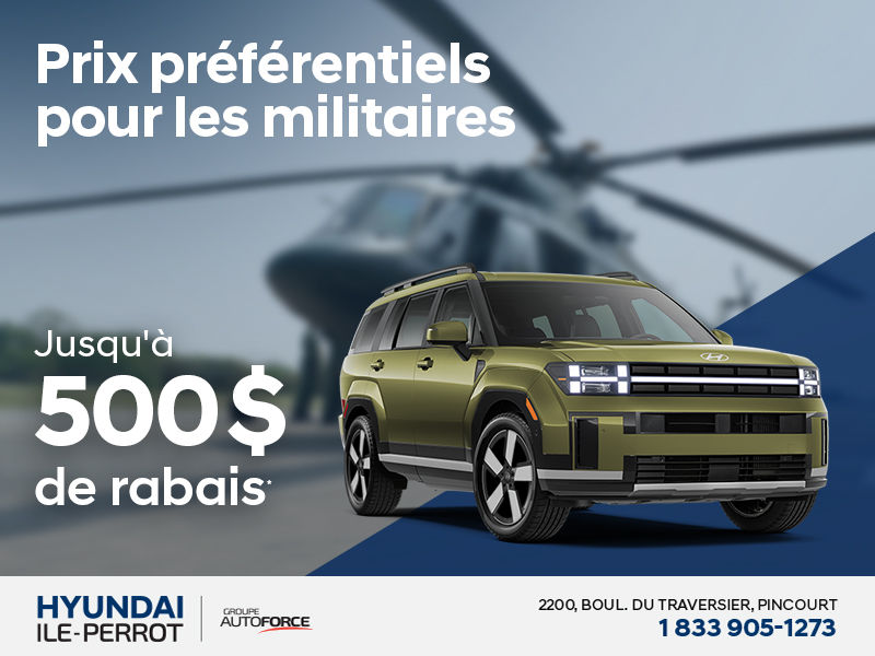 Programme de prix préférentiels pour les militaires