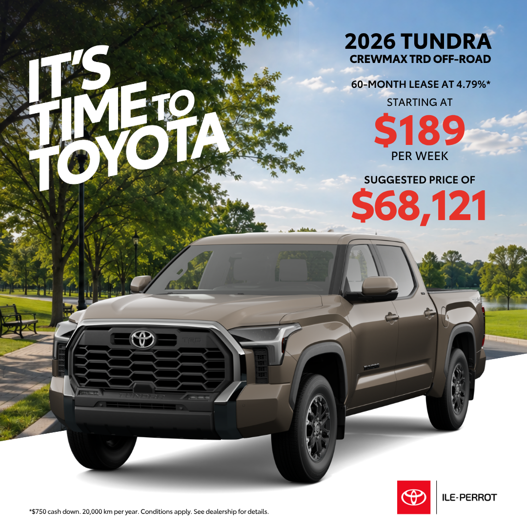 2026 Tundra CrewMax TRD Off-Road at $189/week
