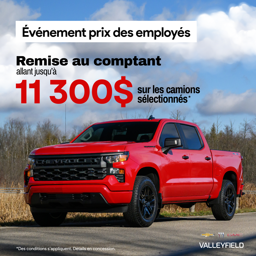 Les prix employé sont de retour!