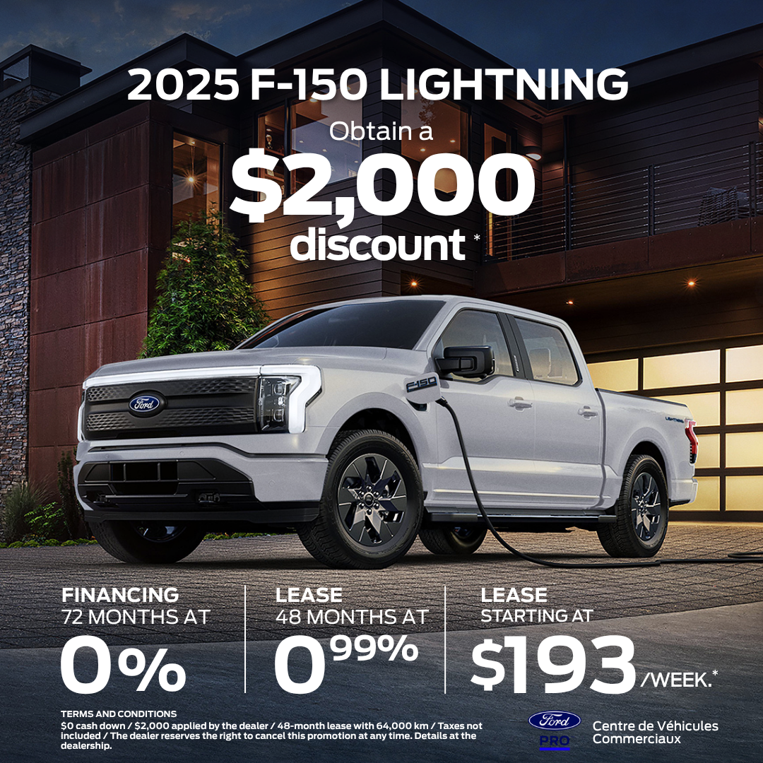 Power Up with the F-150 Lightning Starting at $193/Week
