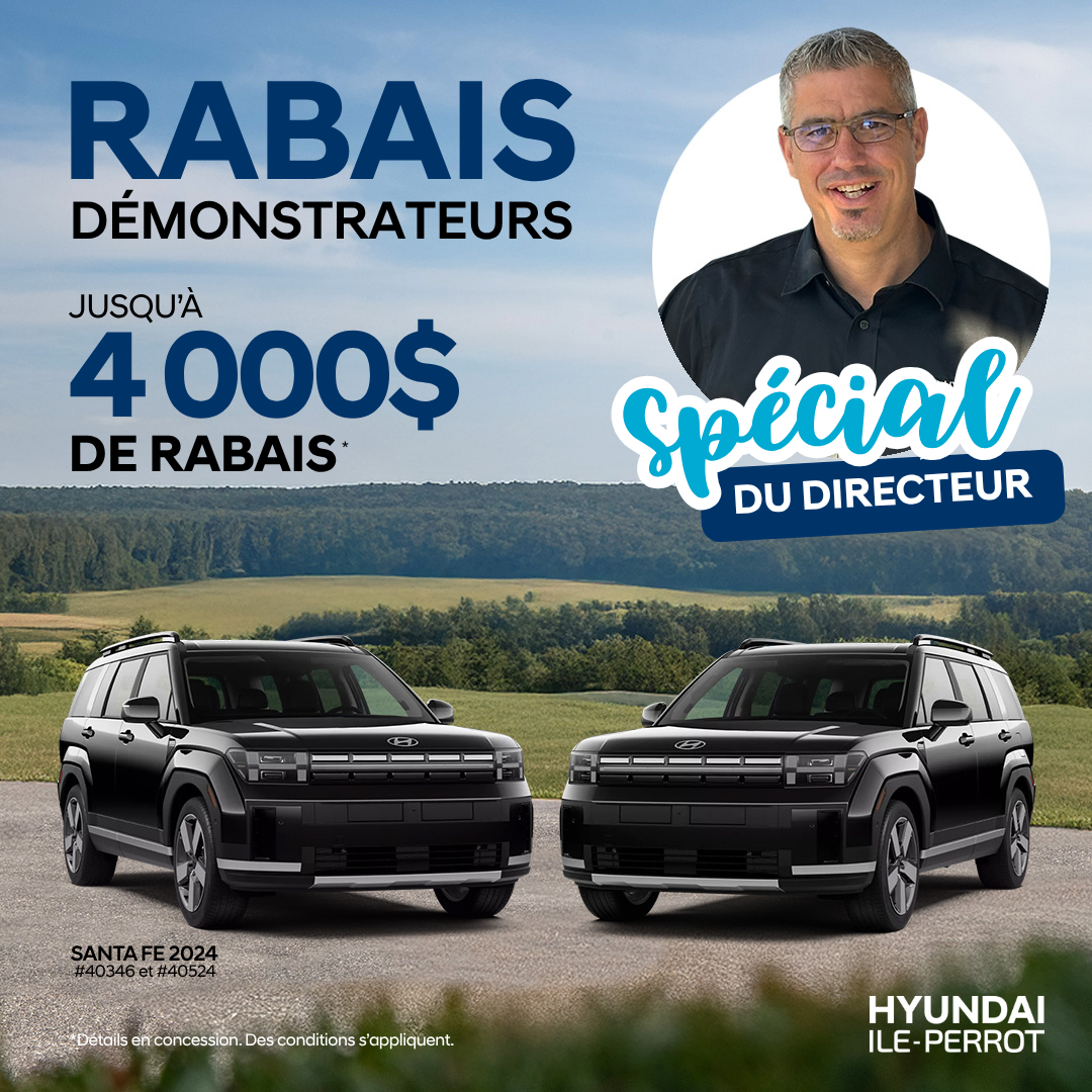 Jusqu’à 4 000$ de rabais sur nos démonstrateurs Hyundai!