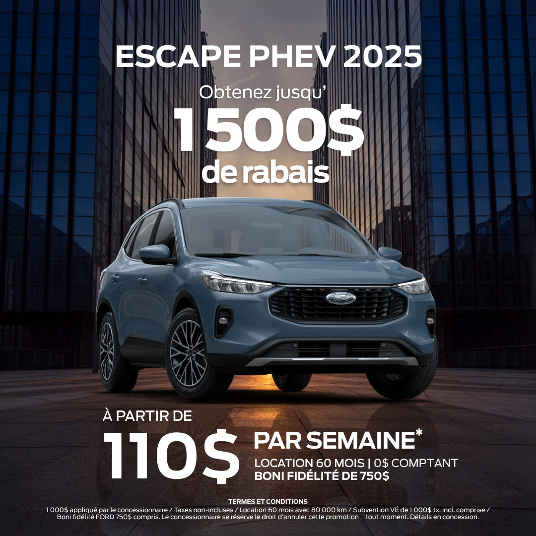 Escape PHEV - L’AVENIR EST HYBRIDE.