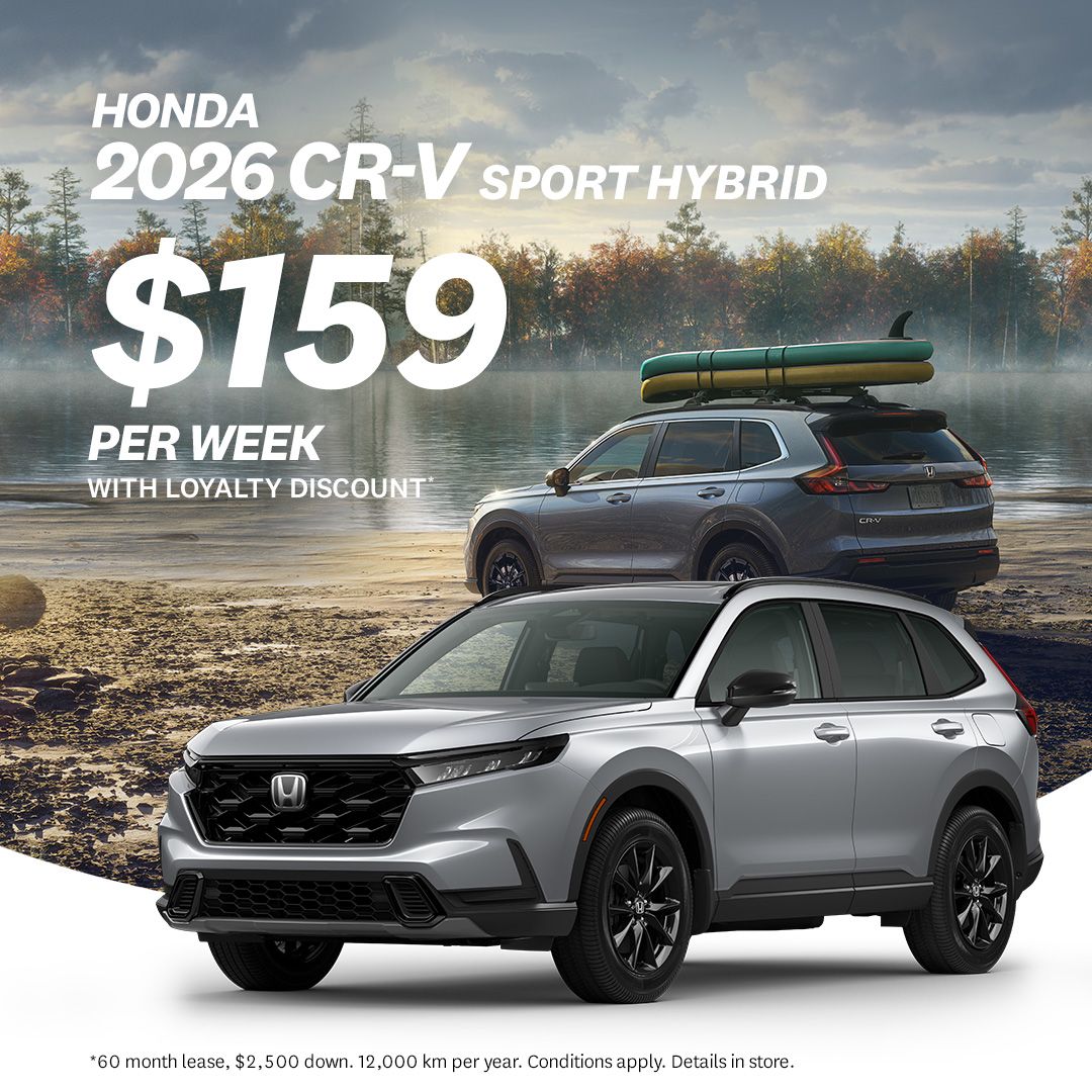 The new 2026 CR-V Sport Hybrid starting at $159/week!