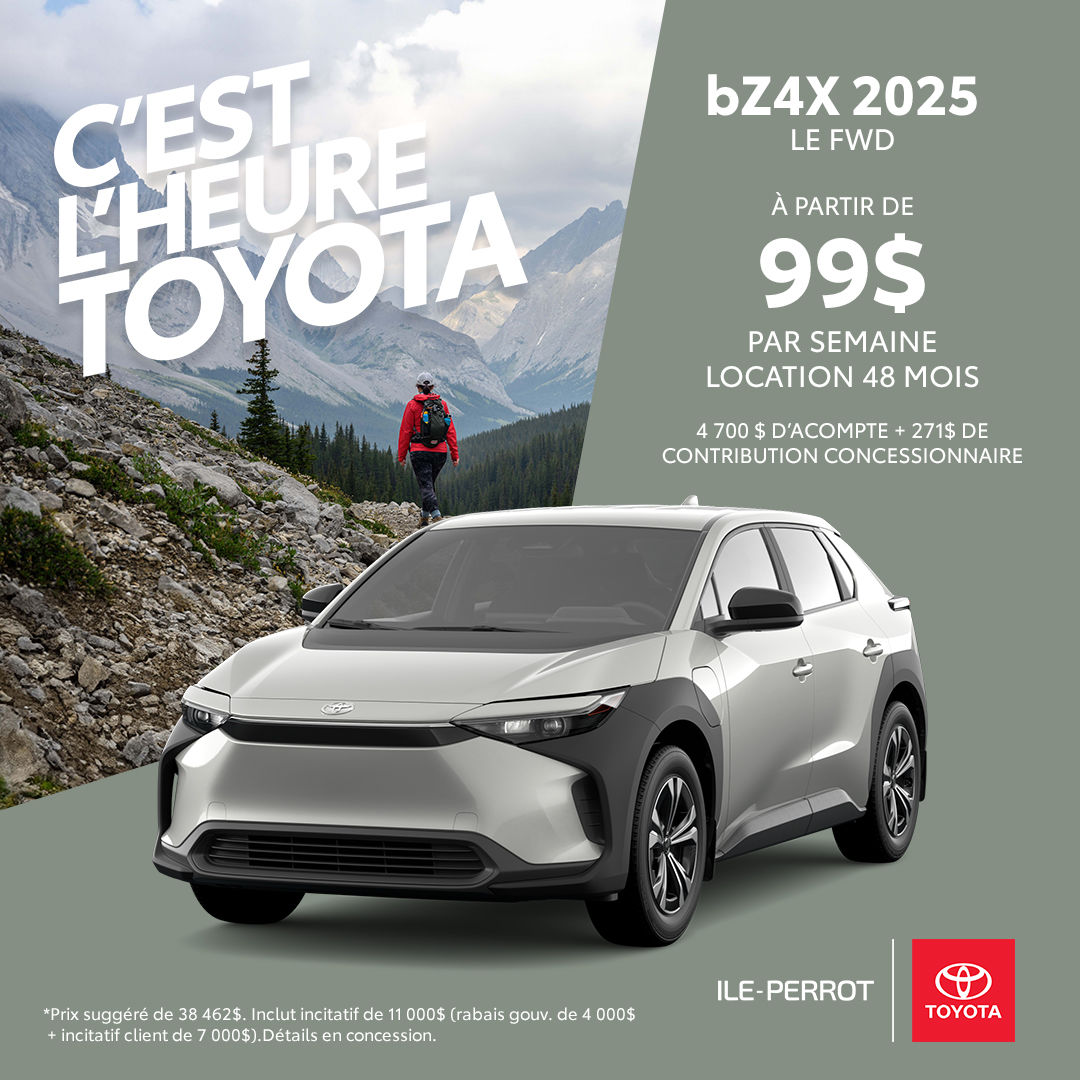 Le bZ4X à partir de 99$/semaine