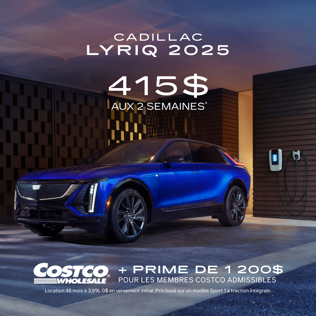 LYRIQ 2025 à partir de 415$ aux 2 semaines