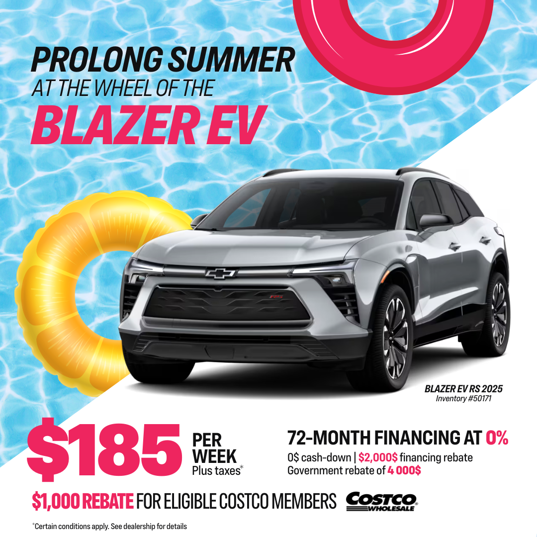 The 2025 Chevrolet Blazer EV from $185/week