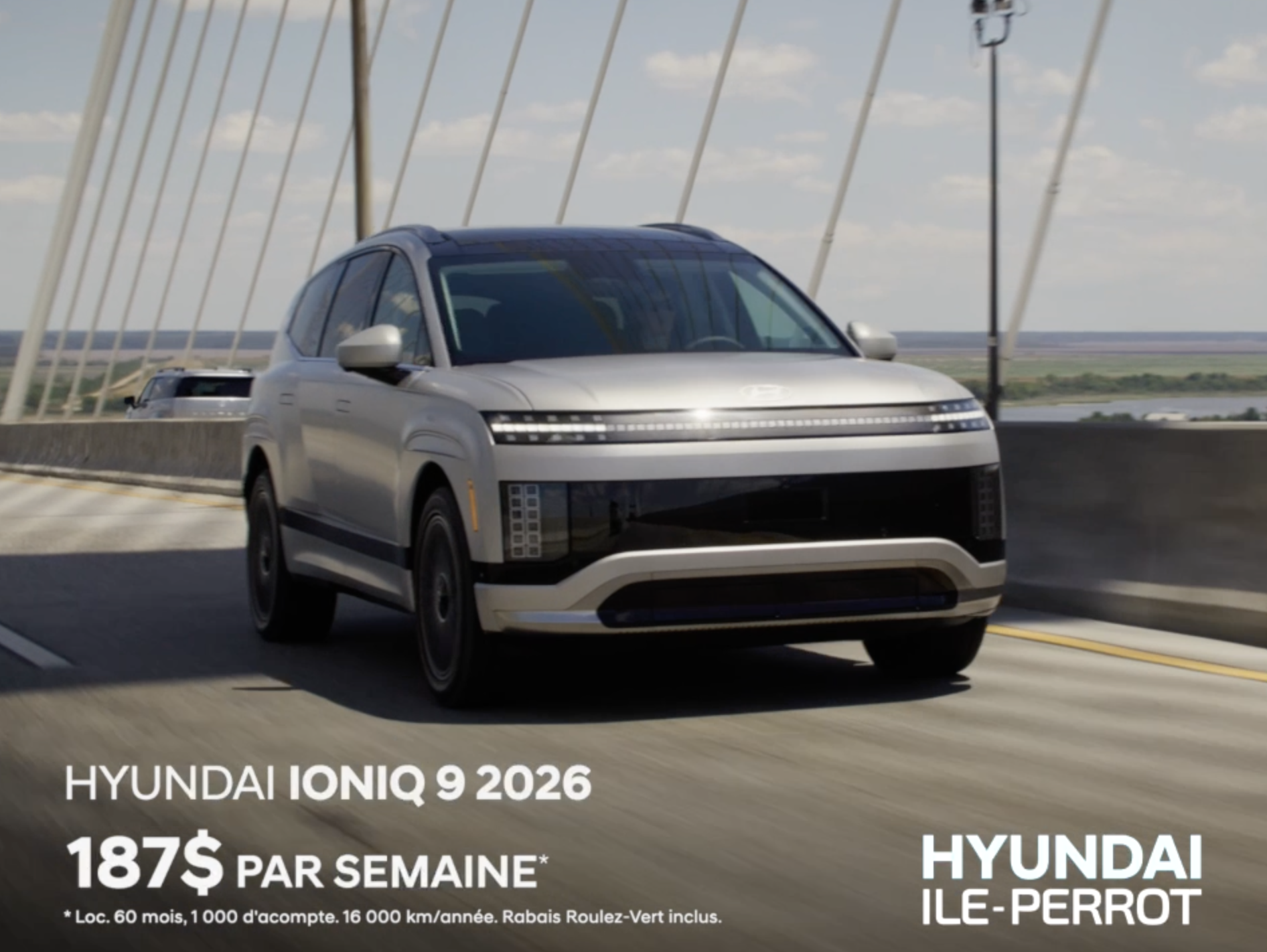 Le tout nouveau IONIQ 9 2026 à partir de 187,20$/semaine