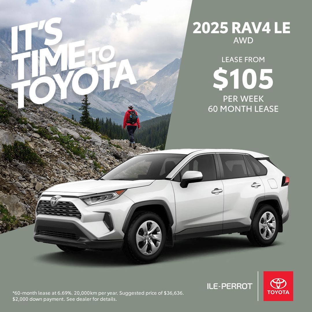 Your adventure with the 2025 RAV4 starts at just $105/week!