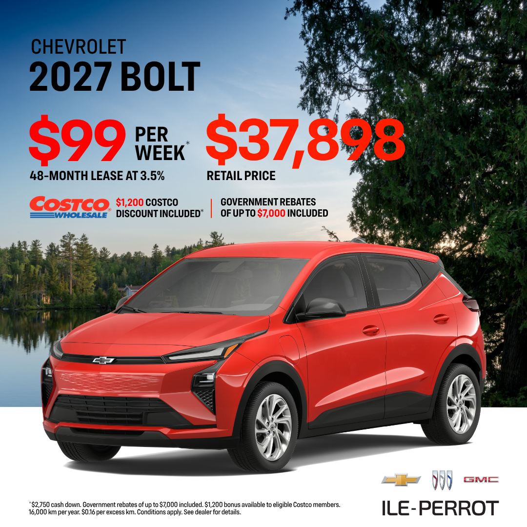 2027 Bolt Starting at $99/Week