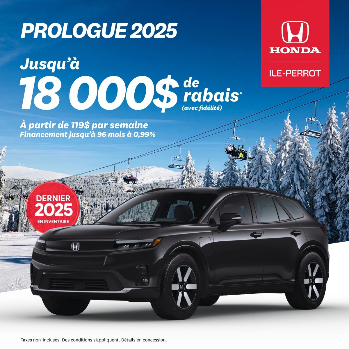 Jusqu’à 18 000$ de rabais sur le Prologue 2025