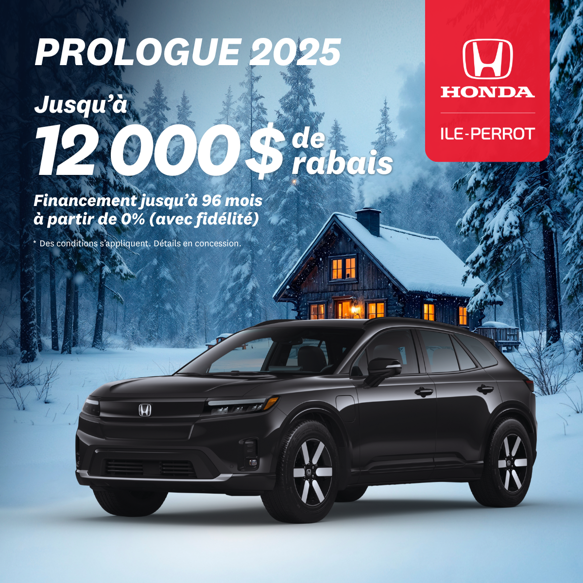 Jusqu’à 12 000$ de rabais sur le Prologue 2025