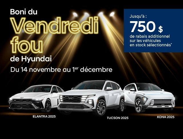 Boni du vendredi fou!