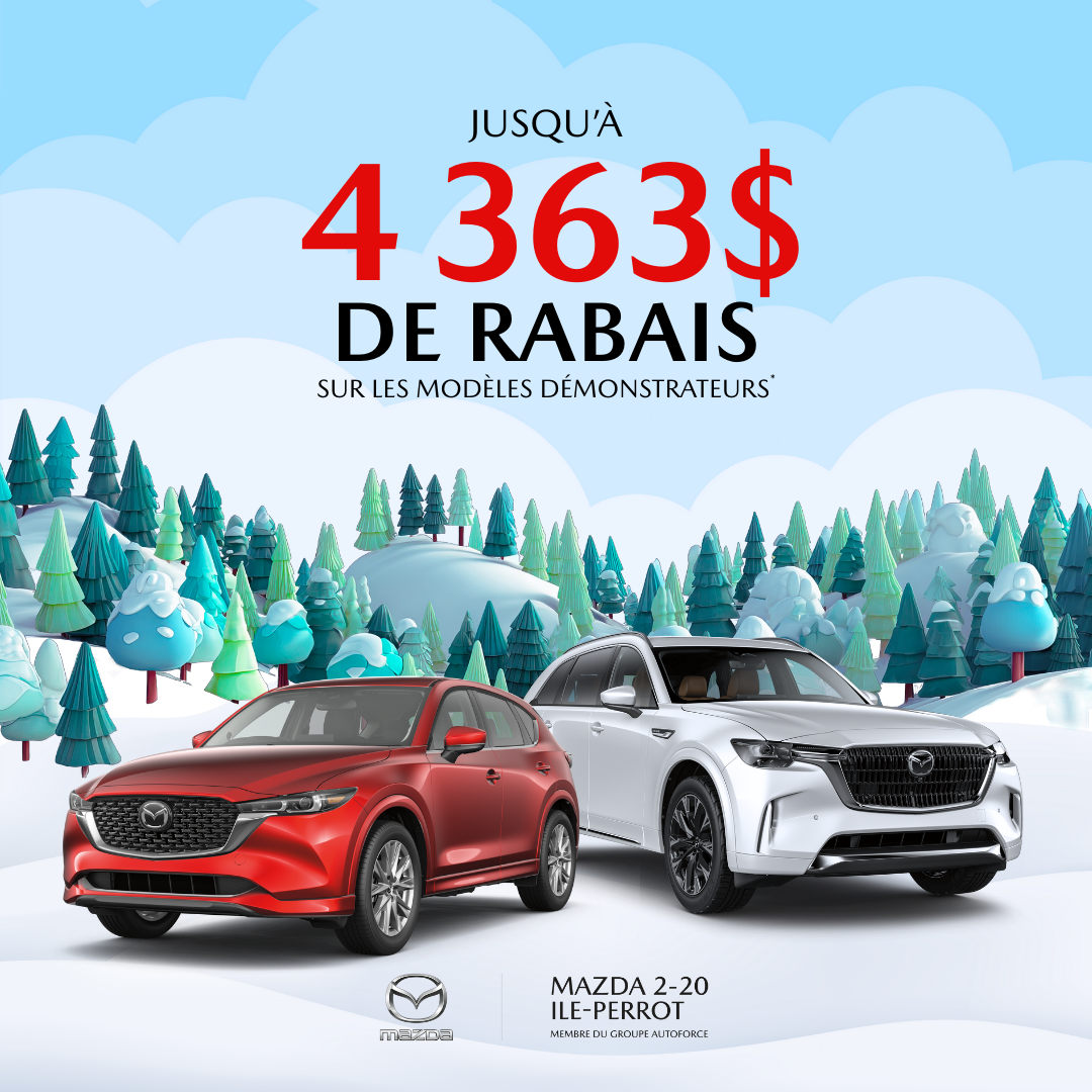 Économisez jusqu’à 4 363$ sur nos démonstrateurs!