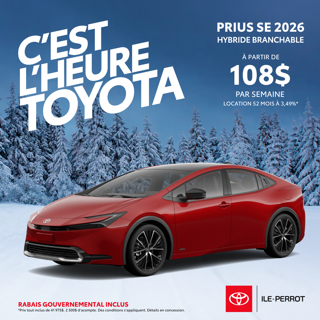 Toyota Prius hybride branchable 2026