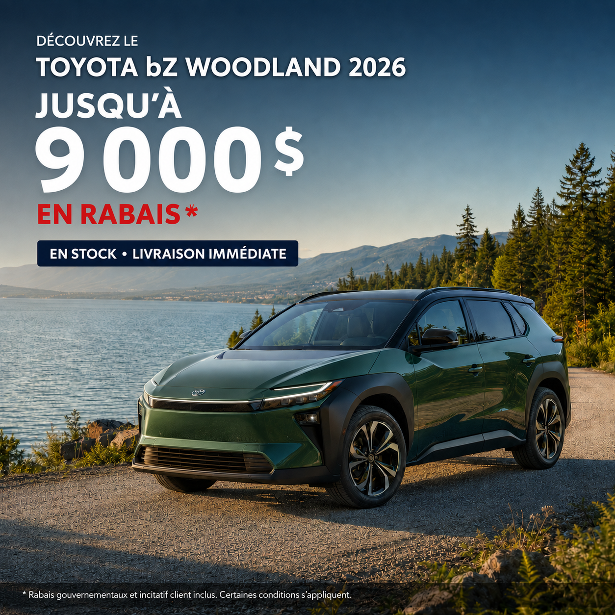 Jusqu?� 9 000$ de rabais sur le bZ Woodland 2026