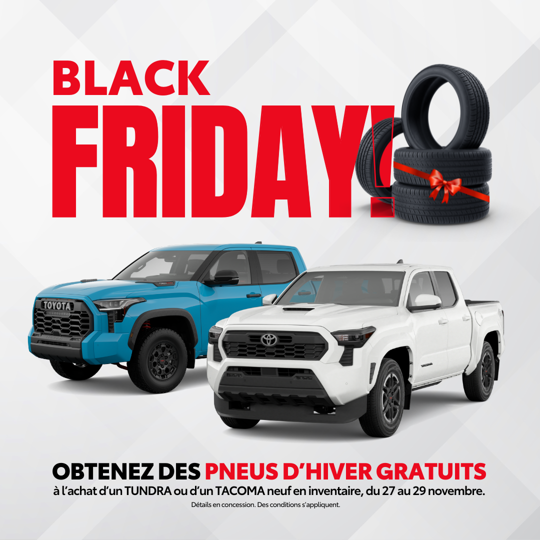 Black Friday: FREE Winter Tires with Your Tundra or Tacoma!