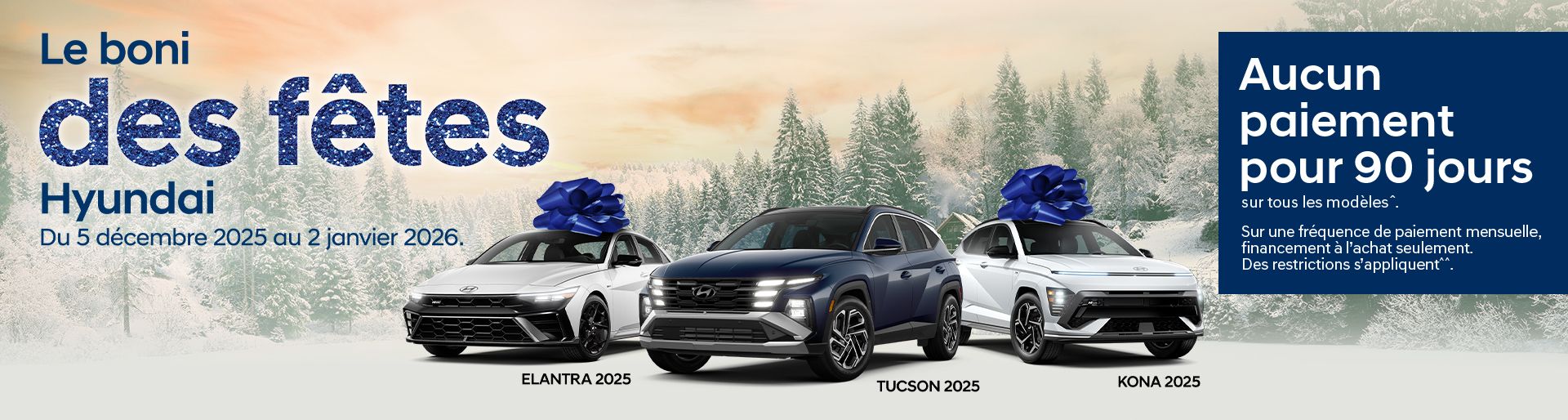 Le boni des fêtes Hyundai