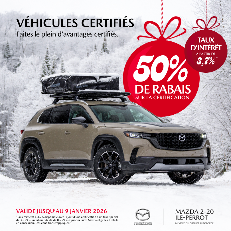 50% de rabais sur la certification