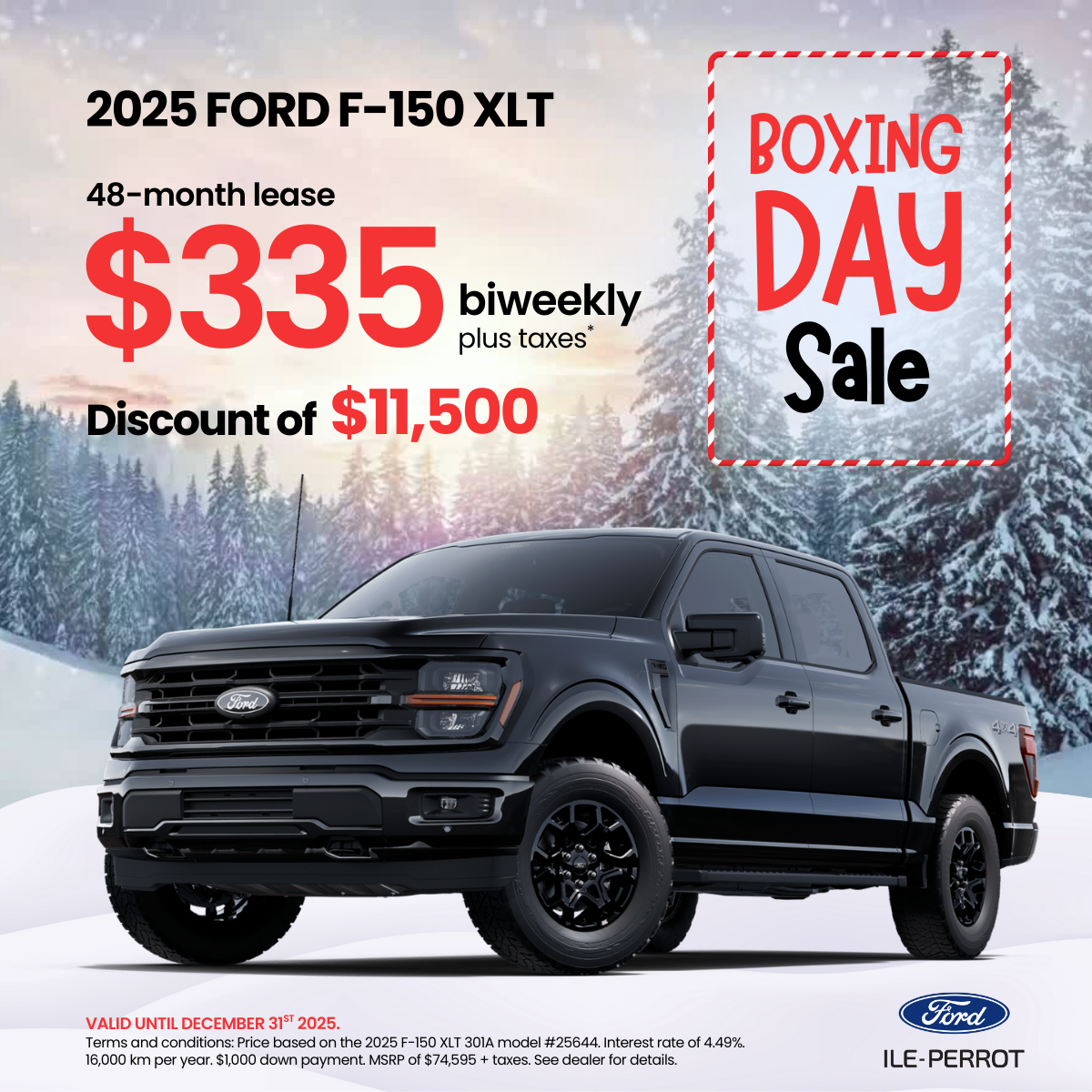 Boxing day deals - F-150