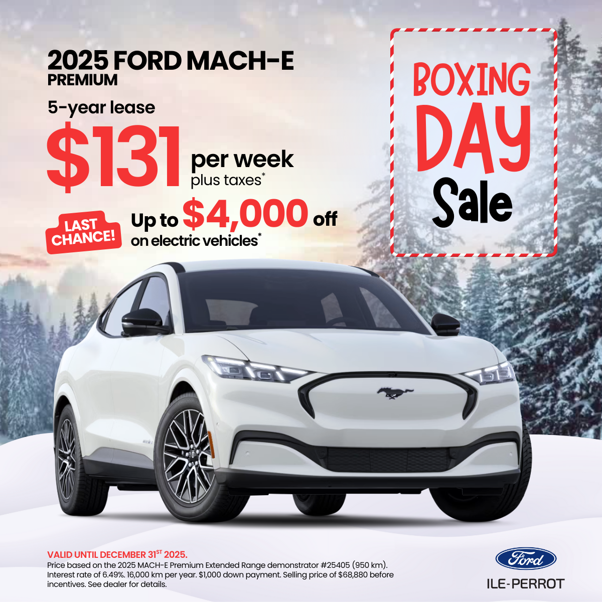 Boxing day deals - Mach-e