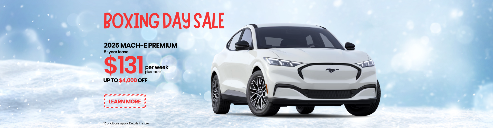 Boxing Day Sale - Mach-e