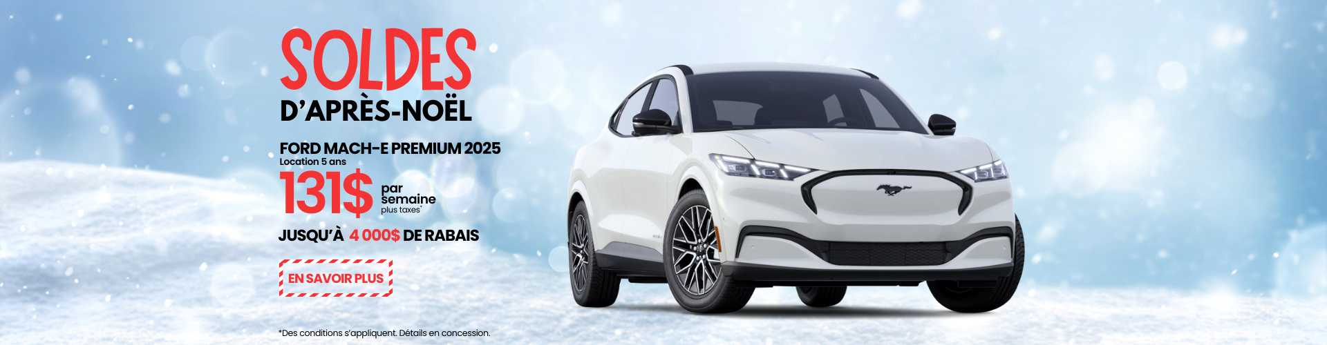 Soldes d'après Noël - Mach-e