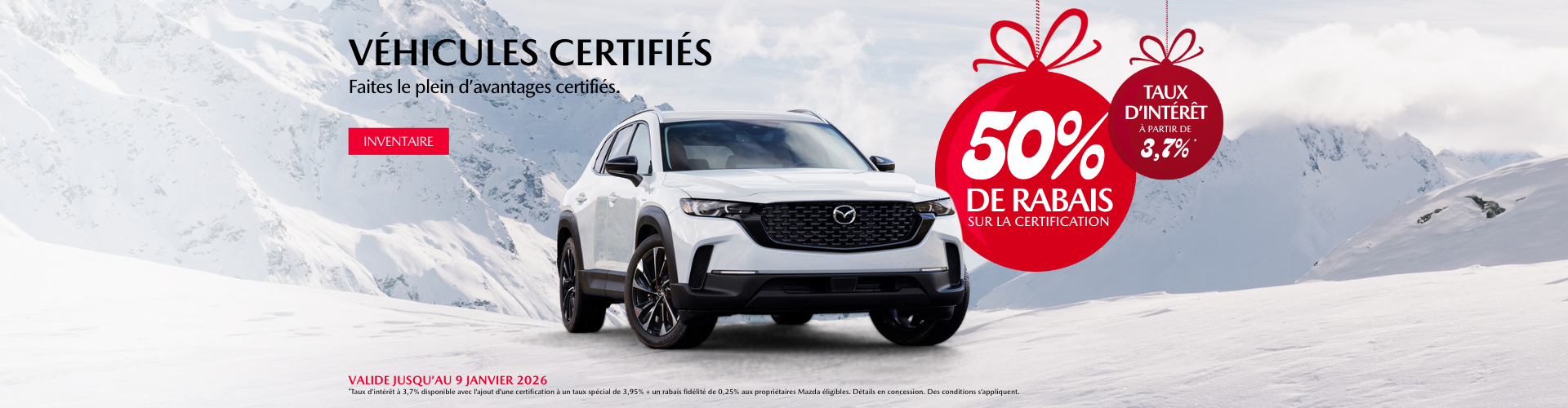 Véhicules certifiés